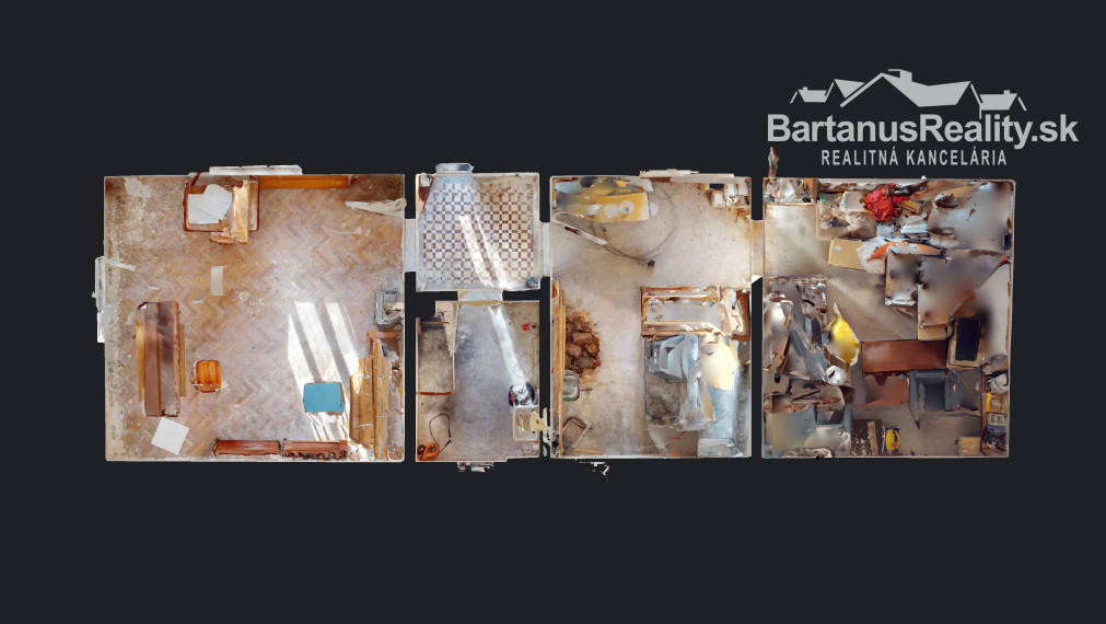 BartanusReality - Na predaj starší rodinný dom s veľkým pozemkom v obci Trenčianske Mitice - Zemianske Mitice.