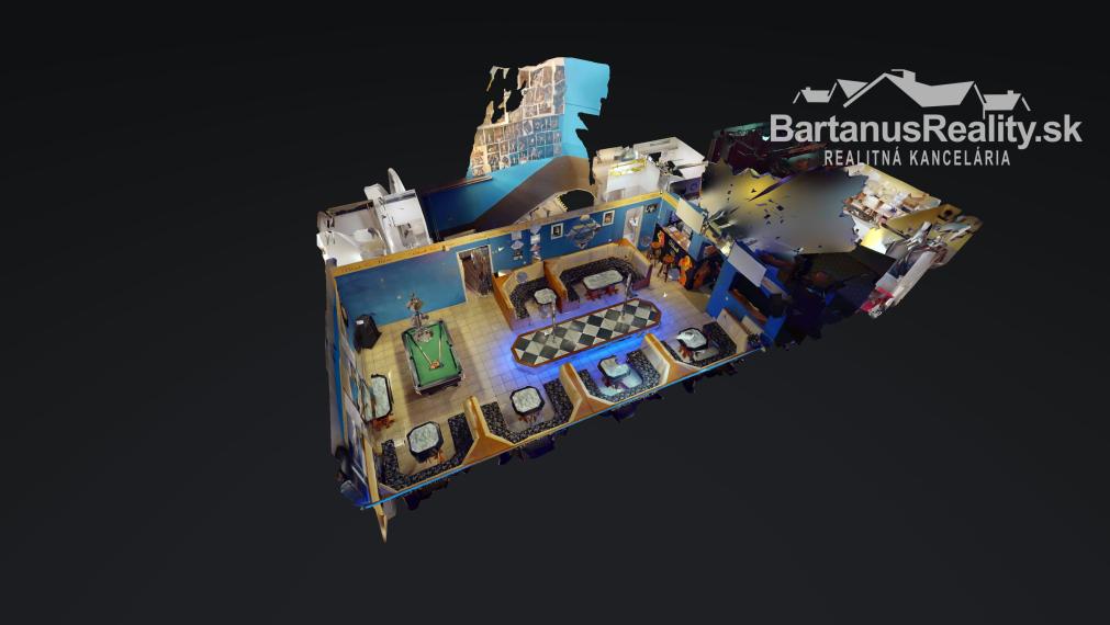 Na prenájom kompletne zariadený nočný bar, bývalý striptízový podnik Black & White, v centre Trenčína