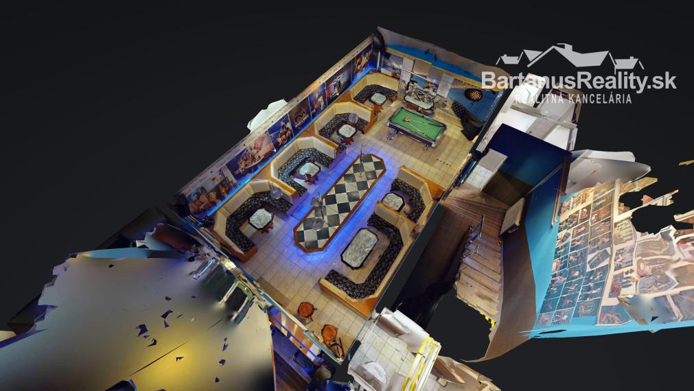 Na prenájom kompletne zariadený nočný bar, bývalý striptízový podnik Black & White, v centre Trenčína