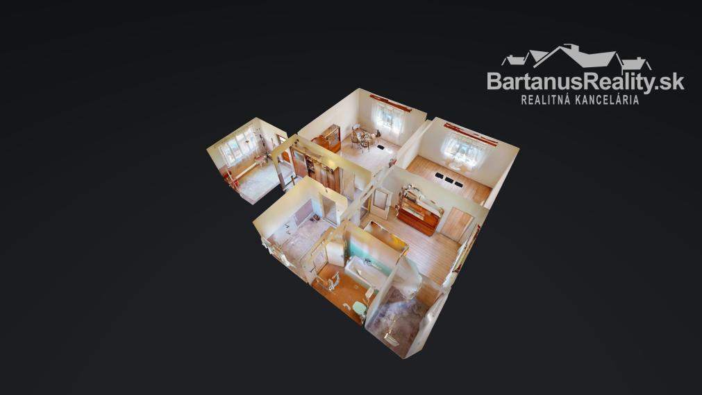 Na predaj starší rodinný dom v obci Horná Súča