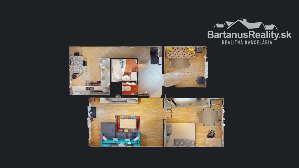 BartanusReality - !!!!! REZERVOVANÉ !!!!! zrekonštruovaný 3 izbový byt v Trenčíne, Sihoť, Sibírska ulica.