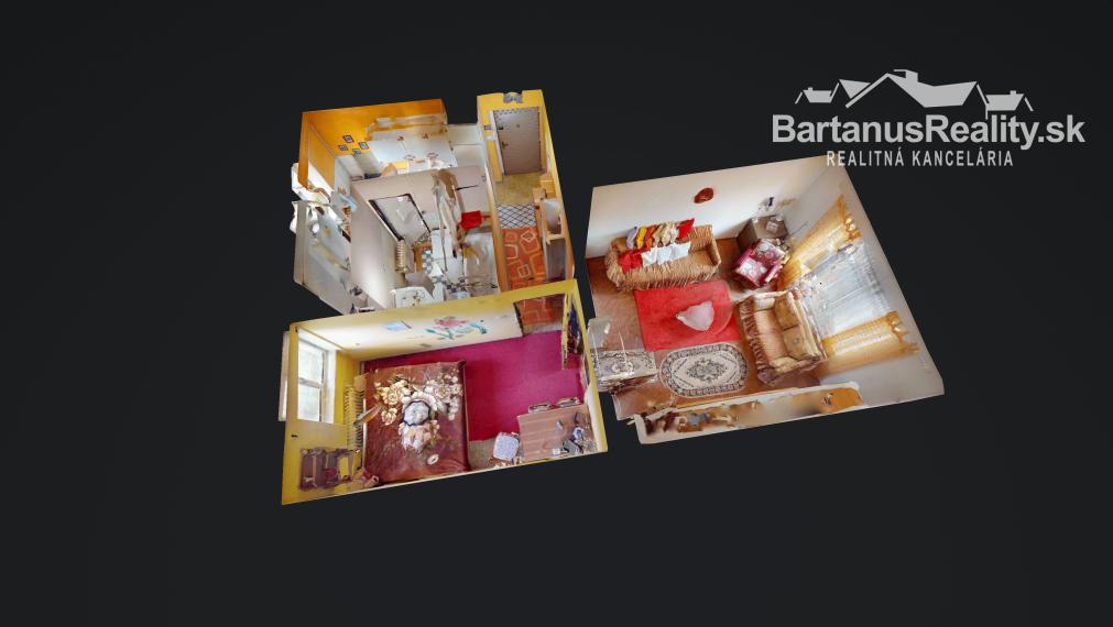 BartanusReality - !!!!! REZERVOVANÉ !!!!!   Na predaj zaujímavý, rozmerný 1 izbový byt v Novej Dubnici, ulica P. Jilemnického.