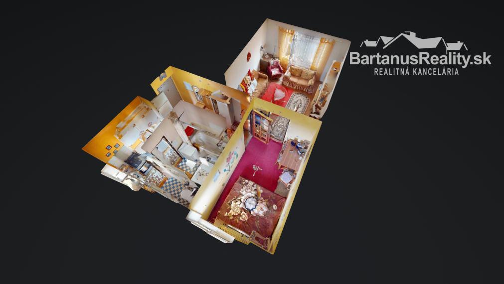 BartanusReality - !!!!! REZERVOVANÉ !!!!!   Na predaj zaujímavý, rozmerný 1 izbový byt v Novej Dubnici, ulica P. Jilemnického.