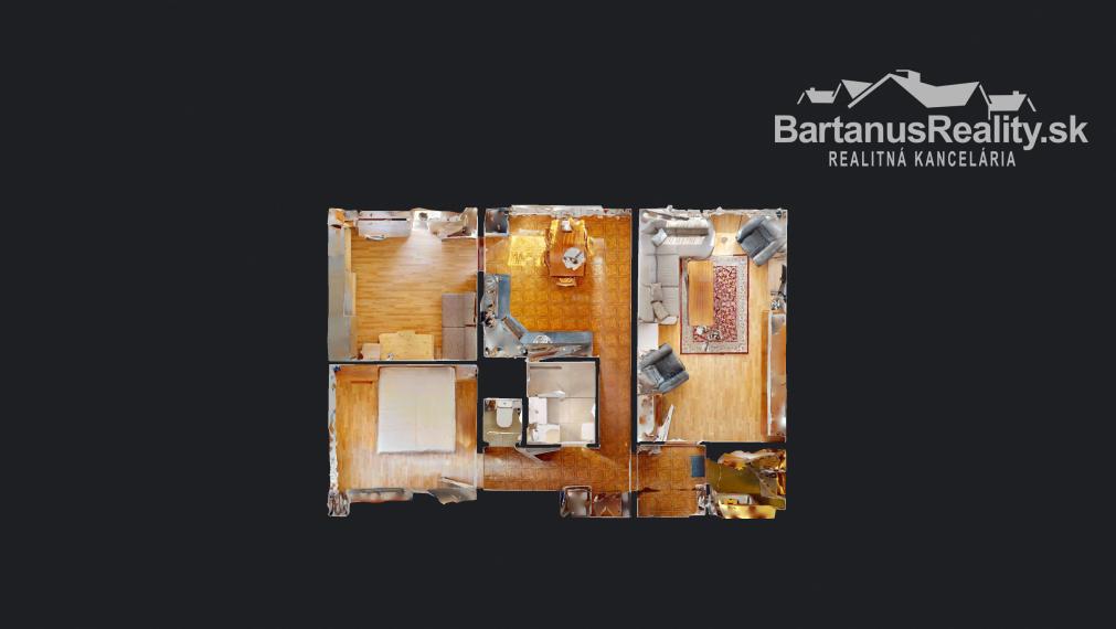 BartanusReality - Na predaj 3-izbový byt priamo v centre mesta Trenčín, ulica Horný Šianec.