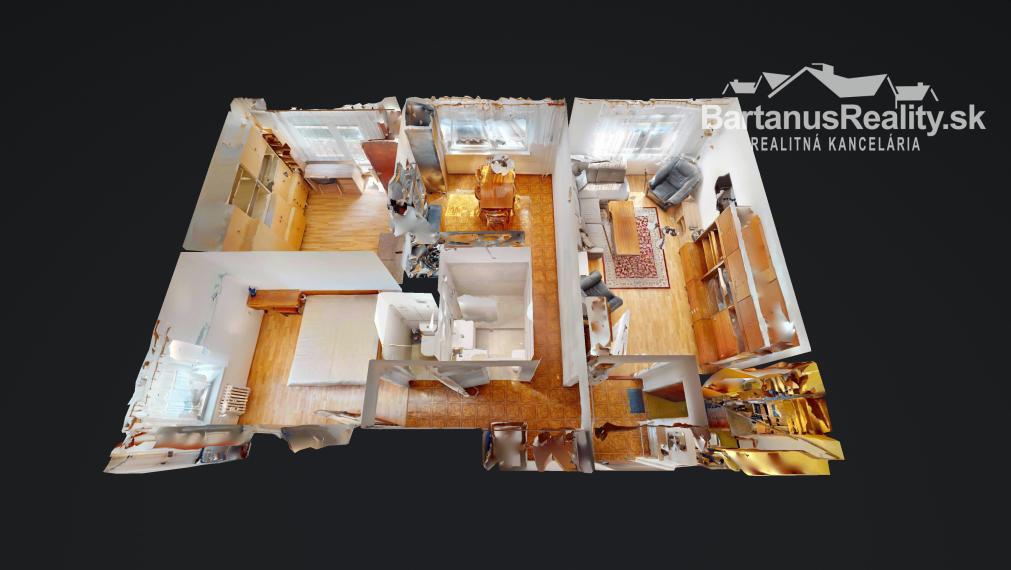 BartanusReality - Na predaj 3-izbový byt priamo v centre mesta Trenčín, ulica Horný Šianec.