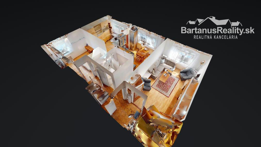 BartanusReality - Na predaj 3-izbový byt priamo v centre mesta Trenčín, ulica Horný Šianec.