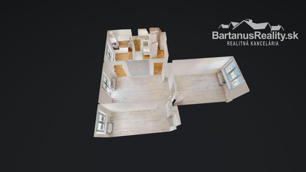 BartanusReality - Na predaj kompletne zrekoštruovaný 3 izbový byt v Novej Dubnici, P.O. Hviezdoslava.