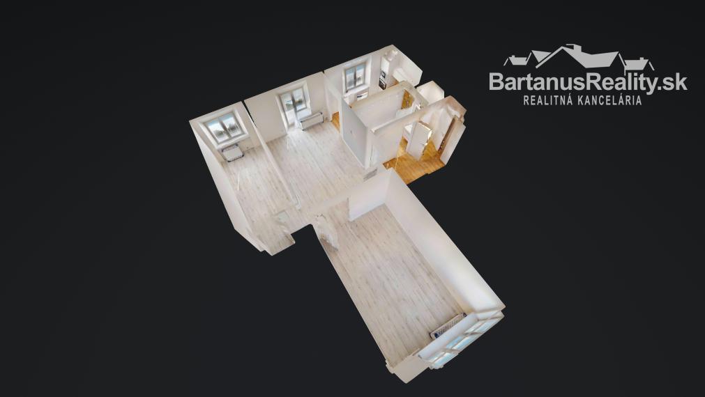 BartanusReality - Na predaj kompletne zrekoštruovaný 3 izbový byt v Novej Dubnici, P.O. Hviezdoslava.