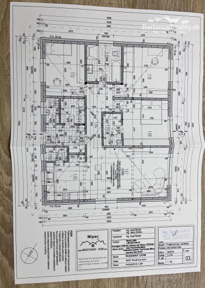 Na predaj novostavba rozmerného, 4 izbového rodinného domu s garážou v obci Trenčianske Mitice, časť Zemianske Mitice.