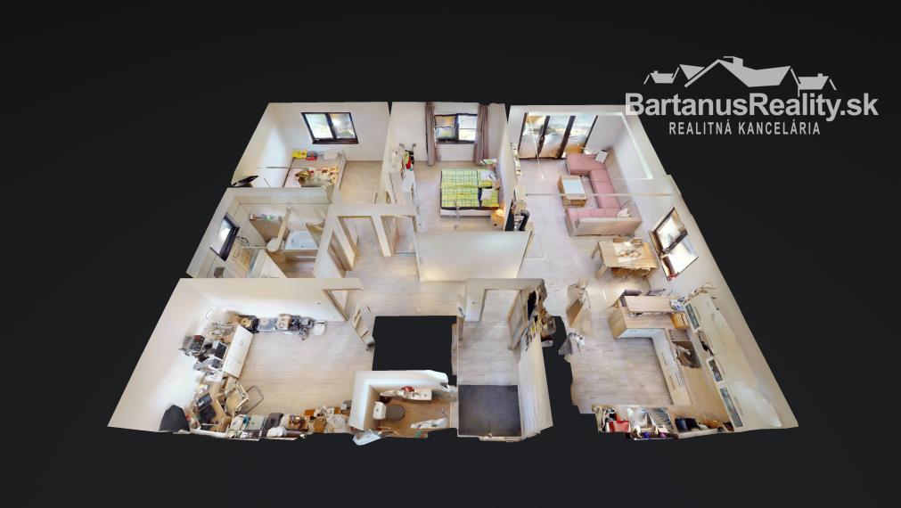 Na predaj novostavba rozmerného, 4 izbového rodinného domu s garážou v obci Trenčianske Mitice, časť Zemianske Mitice.