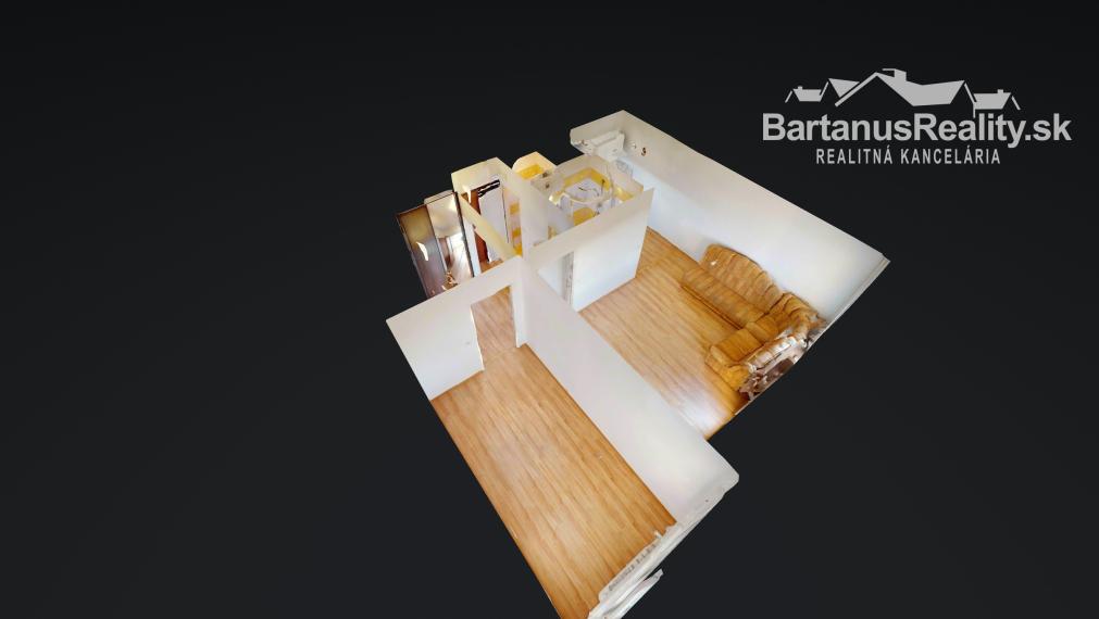 BartanusReality - !!!!! REZERVOVANÝ !!!!! zaujímavý 2 izbový byt v Trenčíne, Juh, Bazovského ulica.