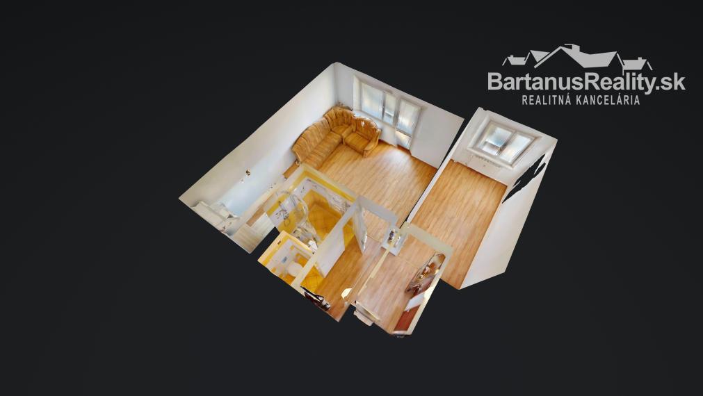 BartanusReality - !!!!! REZERVOVANÝ !!!!! zaujímavý 2 izbový byt v Trenčíne, Juh, Bazovského ulica.