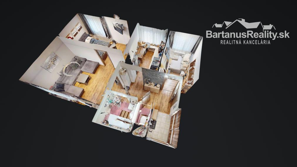 BartanusReality - Na predaj krásny, kompletne zrekonštruovaný 3 izbový byt v Trenčíne, Juh, Jána Halašu. ZNÍŽENÁ CENA!!!