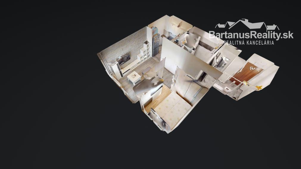 BartanusReality - Na prenájom kompletne zrekonštruovaný 1 izbový byt v Trenčíne, Pred poľom.