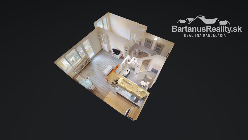 Na prenájom zrekonštruovaný, zariadený 2 izbový byt v Trenčíne, Jána Halašu.