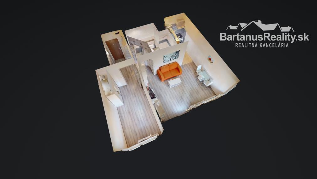 Na prenájom zrekonštruovaný, zariadený 2 izbový byt v Trenčíne, Jána Halašu.