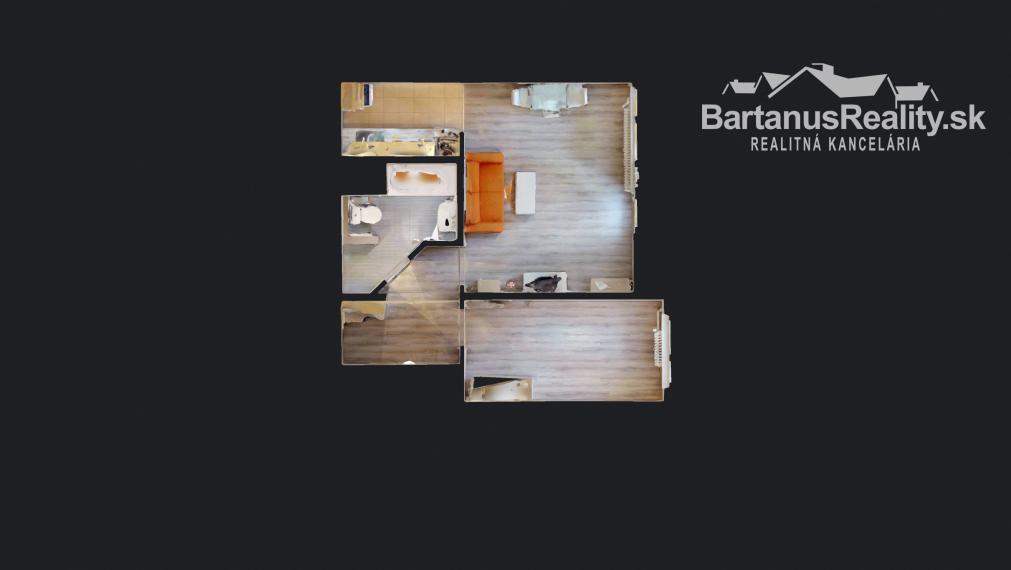 Na prenájom zrekonštruovaný, zariadený 2 izbový byt v Trenčíne, Jána Halašu.