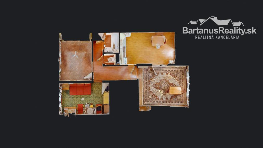 Na predaj 3-izbový byt v Trenčíne, časť Sihoť II, ul. Gagarinova o rozlohe 61 m.