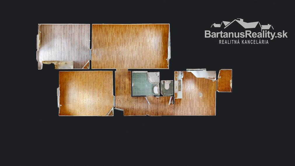 Na prenájom 3 izbový byt v Trenčíne, Juh, Východná ulica.