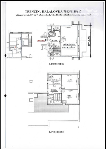 Na predaj 3-izbový mezonetový byt 106 m2 s 60 m2 s terasou v novostavbe UrbanPark, ul. Halalovka, TN
