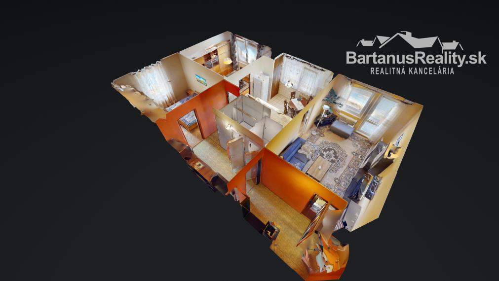 BartanusReality - Na predaj 3-izbový byt vo vyhľadávanej lokalite Trenčína, ul. Soblahovská.