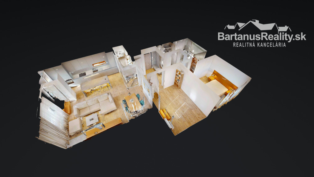 BartanusReality - Na predaj nadštandardný 3-izbový byt o rozlohe 93 m2 s terasou 73 m2 v Trenčíne, sídlisko JUH, ul. Liptovská