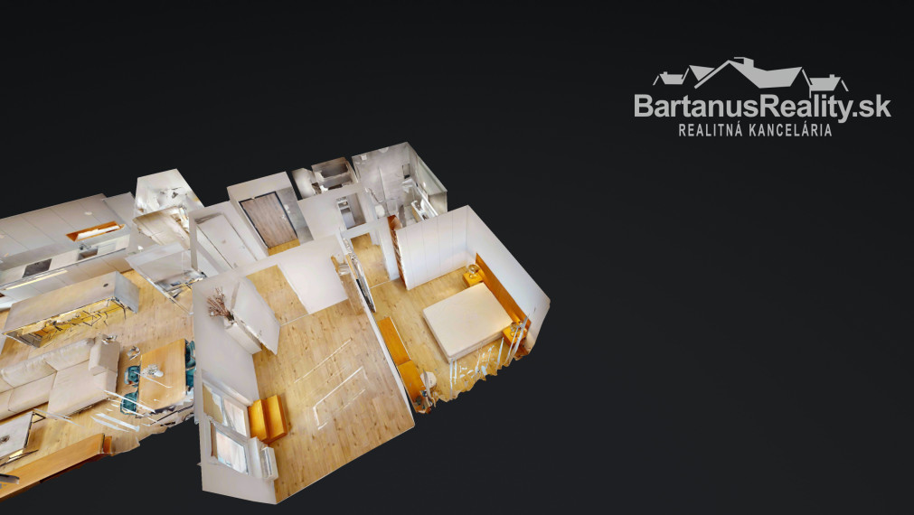 BartanusReality - Na predaj nadštandardný 3-izbový byt o rozlohe 93 m2 s terasou 73 m2 v Trenčíne, sídlisko JUH, ul. Liptovská