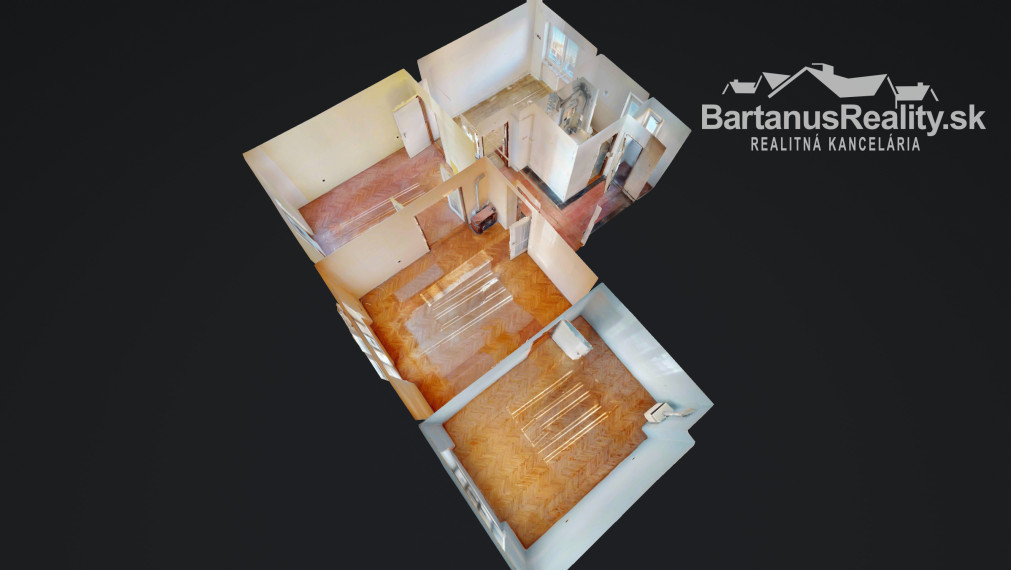 BartanusReality: Na predaj priestranný 3-izbový tehlový byt (71 m²) s garážou v uzavretom dvore – Trenčín, Zámostie.