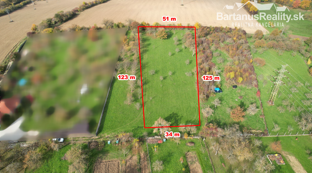 BartanusReality - Na predaj pozemok pre výstavbu rodinných domov v obci Trenčianske Mitice.