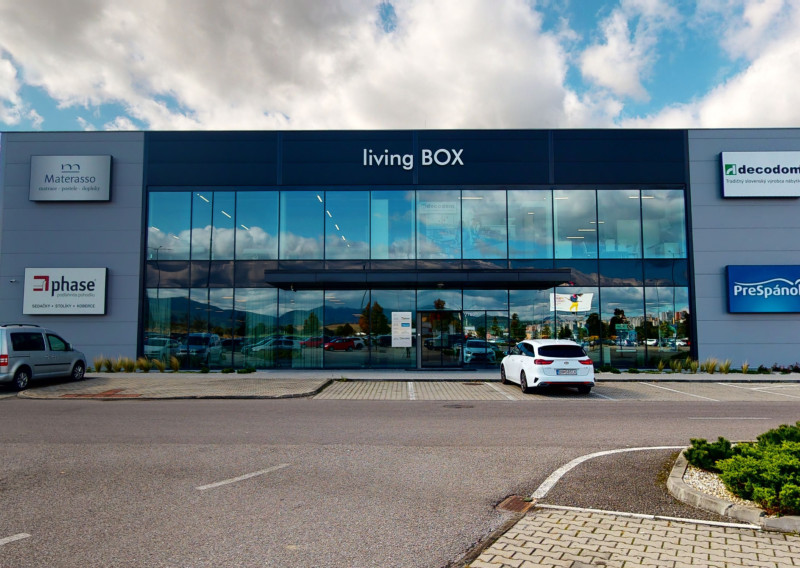 BartanusReality - Na prenájom atraktívne obchodné priestory o rozlohe 375 m2 v budove LIVING BOX v Trenčíne